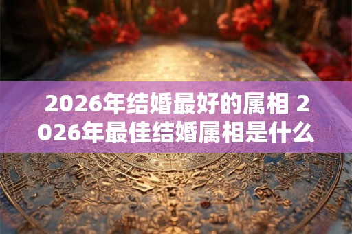2026年结婚最好的属相 2026年最佳结婚属相是什么 2026年结婚最好的属相 2026年最佳结婚属相是什么