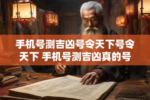 手机号测吉凶号令天下号令天下 手机号测吉凶真的号令天下吗