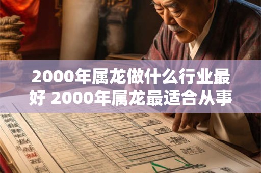 2000年属龙做什么行业最好 2000年属龙最适合从事哪个行业 2000年属龙做什么行业最好 2000年属龙最适合从事哪个行业