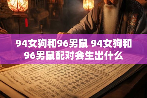 94女狗和96男鼠 94女狗和96男鼠配对会生出什么 94女狗和96男鼠 94女狗和96男鼠配对会生出什么
