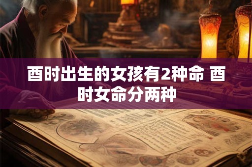 酉时出生的女孩有2种命 酉时女命分两种