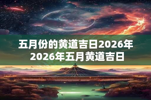 五月份的黄道吉日2026年 2026年五月黄道吉日 五月份的黄道吉日2026年 2026年五月黄道吉日