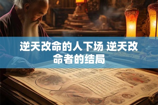 逆天改命的人下场 逆天改命者的结局 逆天改命的人下场 逆天改命者的结局