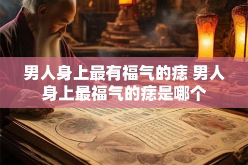 男人身上最有福气的痣 男人身上最福气的痣是哪个