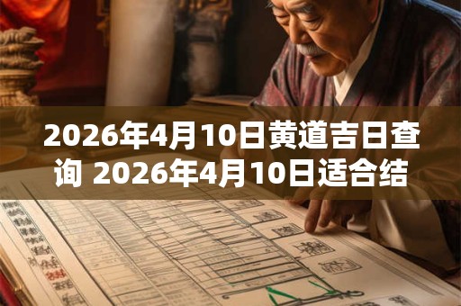 2026年4月10日黄道吉日查询 2026年4月10日适合结婚吗 2026年4月10日黄道吉日查询 2026年4月10日适合结婚吗