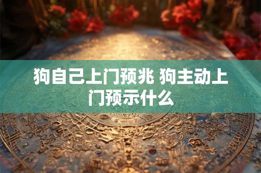 狗自己上门预兆 狗主动上门预示什么 狗自己上门预兆 狗主动上门预示什么