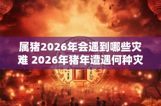 属猪2026年会遇到哪些灾难 2026年猪年遭遇何种灾难