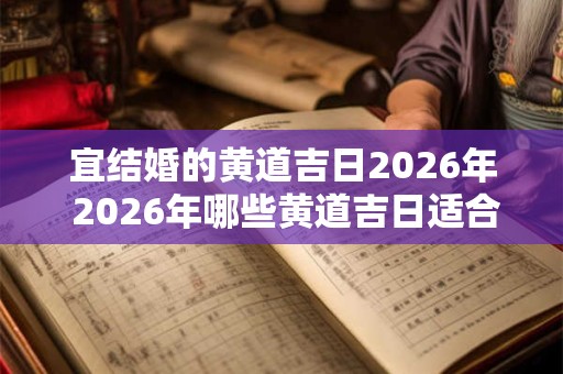 宜结婚的黄道吉日2026年 2026年哪些黄道吉日适合结婚