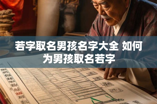 若字取名男孩名字大全 如何为男孩取名若字