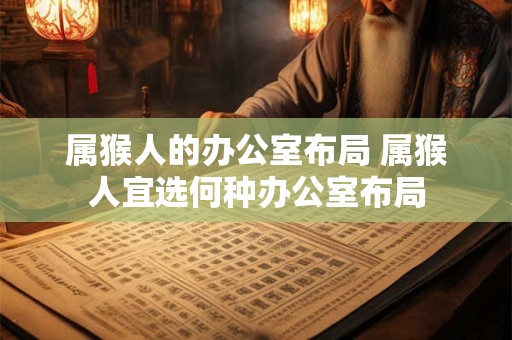 属猴人的办公室布局 属猴人宜选何种办公室布局 属猴人的办公室布局 属猴人宜选何种办公室布局