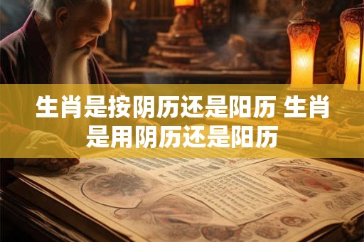 生肖是按阴历还是阳历 生肖是用阴历还是阳历
