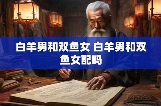 白羊男和双鱼女 白羊男和双鱼女配吗 白羊男和双鱼女 白羊男和双鱼女配吗