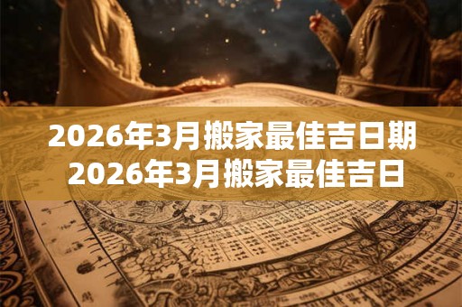 2026年3月搬家最佳吉日期 2026年3月搬家最佳吉日 2026年3月搬家最佳吉日期 2026年3月搬家最佳吉日