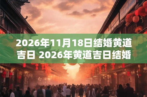 2026年11月18日结婚黄道吉日 2026年黄道吉日结婚是什么日期