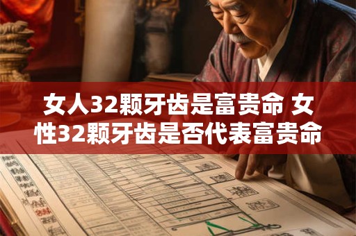 女人32颗牙齿是富贵命 女性32颗牙齿是否代表富贵命