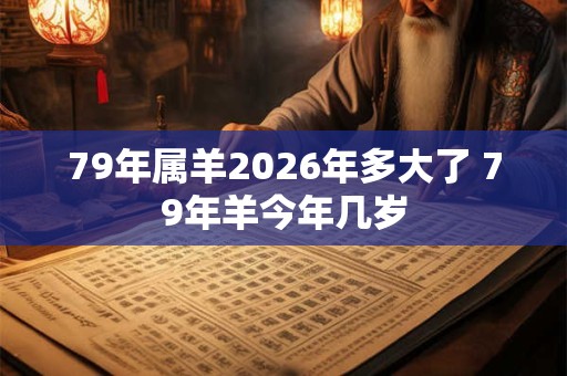 79年属羊2026年多大了 79年羊今年几岁 79年属羊2026年多大了 79年羊今年几岁