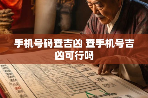 手机号码查吉凶 查手机号吉凶可行吗 手机号码查吉凶 查手机号吉凶可行吗