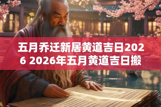 五月乔迁新居黄道吉日2026 2026年五月黄道吉日搬新居