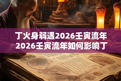 丁火身弱遇2026壬寅流年 2026壬寅流年如何影响丁火身弱 丁火身弱遇2026壬寅流年 2026壬寅流年如何影响丁火身弱