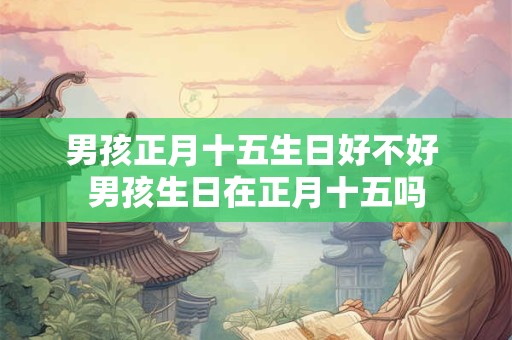 男孩正月十五生日好不好 男孩生日在正月十五吗 男孩正月十五生日好不好 男孩生日在正月十五吗