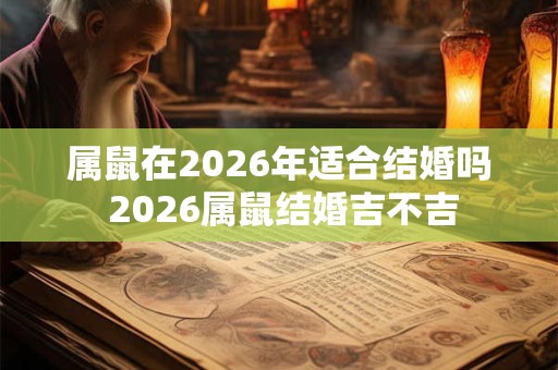 属鼠在2026年适合结婚吗 2026属鼠结婚吉不吉 属鼠在2026年适合结婚吗 2026属鼠结婚吉不吉