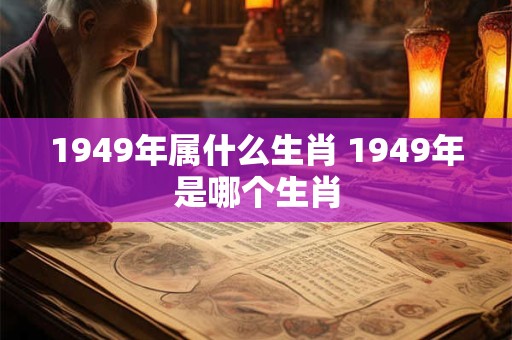 1949年属什么生肖 1949年是哪个生肖