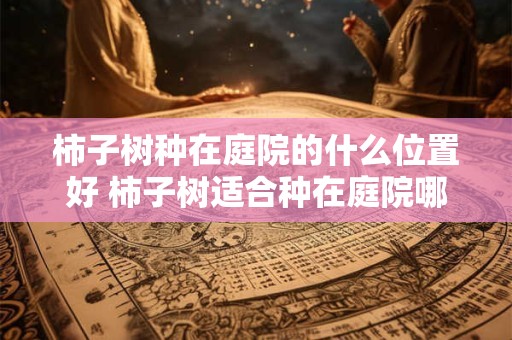柿子树种在庭院的什么位置好 柿子树适合种在庭院哪个位置