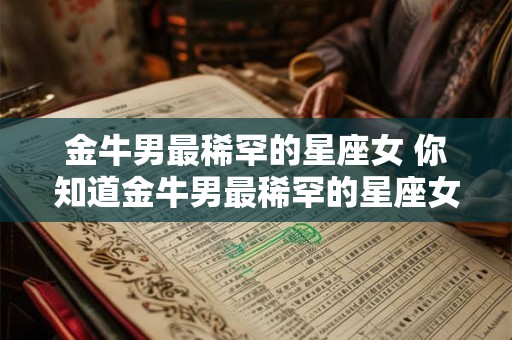 金牛男最稀罕的星座女 你知道金牛男最稀罕的星座女是谁吗