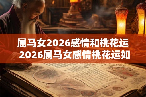 属马女2026感情和桃花运 2026属马女感情桃花运如何