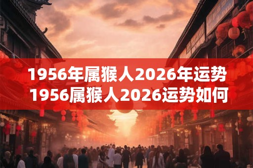 1956年属猴人2026年运势 1956属猴人2026运势如何