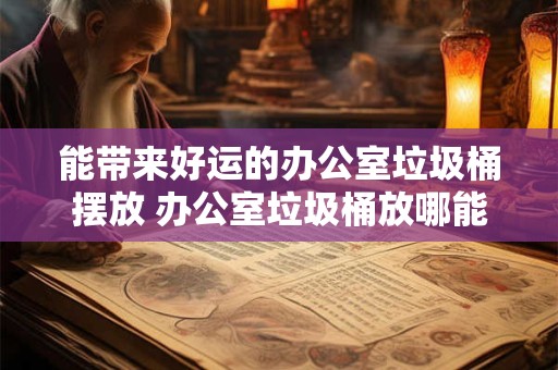 能带来好运的办公室垃圾桶摆放 办公室垃圾桶放哪能招来好运