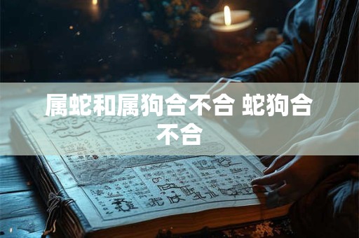 属蛇和属狗合不合 蛇狗合不合
