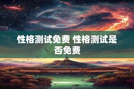 性格测试免费 性格测试是否免费 性格测试免费 性格测试是否免费