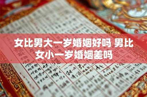 女比男大一岁婚姻好吗 男比女小一岁婚姻差吗