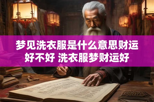 梦见洗衣服是什么意思财运好不好 洗衣服梦财运好 梦见洗衣服是什么意思财运好不好 洗衣服梦财运好