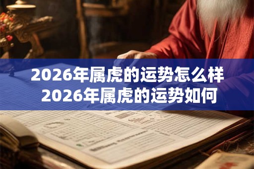 2026年属虎的运势怎么样 2026年属虎的运势如何