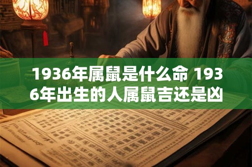 1936年属鼠是什么命 1936年出生的人属鼠吉还是凶