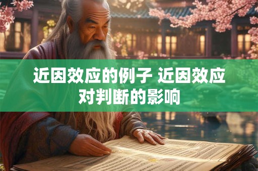 近因效应的例子 近因效应对判断的影响