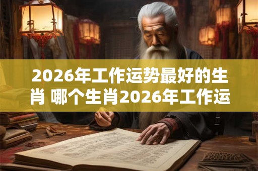 2026年工作运势最好的生肖 哪个生肖2026年工作运势最佳