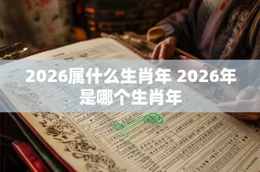 2026属什么生肖年 2026年是哪个生肖年 2026属什么生肖年 2026年是哪个生肖年