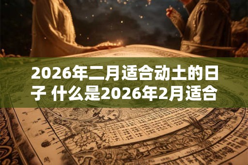 2026年二月适合动土的日子 什么是2026年2月适合动土的日子 2026年二月适合动土的日子 什么是2026年2月适合动土的日子