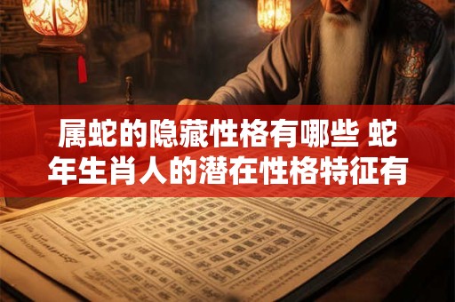 属蛇的隐藏性格有哪些 蛇年生肖人的潜在性格特征有哪些