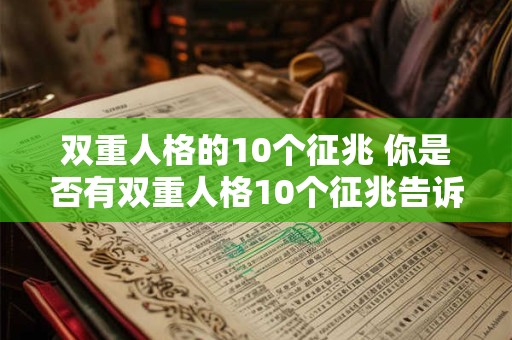 双重人格的10个征兆 你是否有双重人格10个征兆告诉你 双重人格的10个征兆 你是否有双重人格10个征兆告诉你