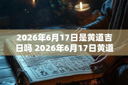 2026年6月17日是黄道吉日吗 2026年6月17日黄道吉日吗 2026年6月17日是黄道吉日吗 2026年6月17日黄道吉日吗