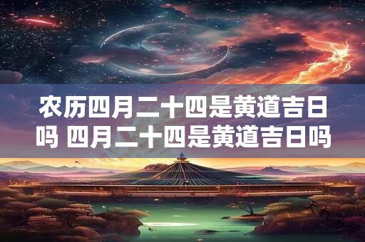 农历四月二十四是黄道吉日吗 四月二十四是黄道吉日吗 农历四月二十四是黄道吉日吗 四月二十四是黄道吉日吗