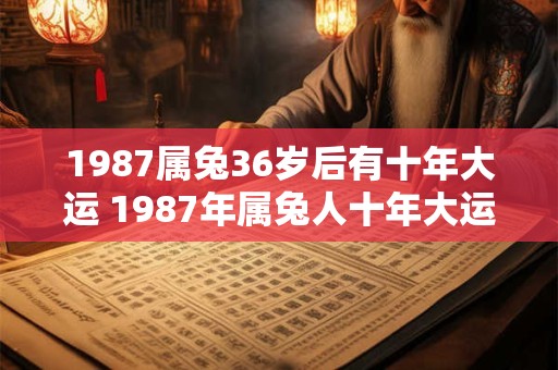 1987属兔36岁后有十年大运 1987年属兔人十年大运何时开始