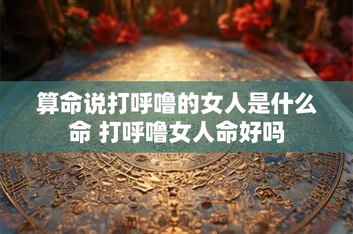 算命说打呼噜的女人是什么命 打呼噜女人命好吗 算命说打呼噜的女人是什么命 打呼噜女人命好吗