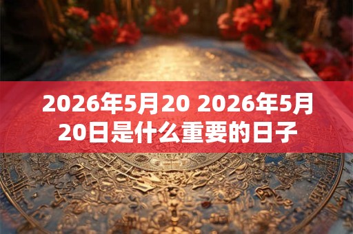 2026年5月20 2026年5月20日是什么重要的日子 2026年5月20 2026年5月20日是什么重要的日子
