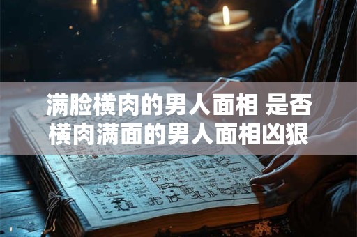 满脸横肉的男人面相 是否横肉满面的男人面相凶狠 满脸横肉的男人面相 是否横肉满面的男人面相凶狠