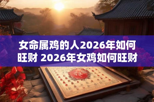 女命属鸡的人2026年如何旺财 2026年女鸡如何旺财